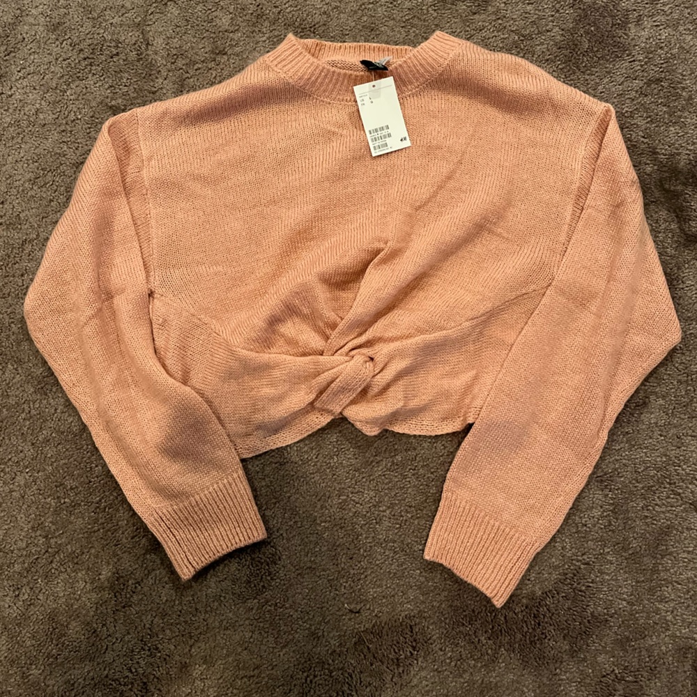 Large NWT Crop Sweater